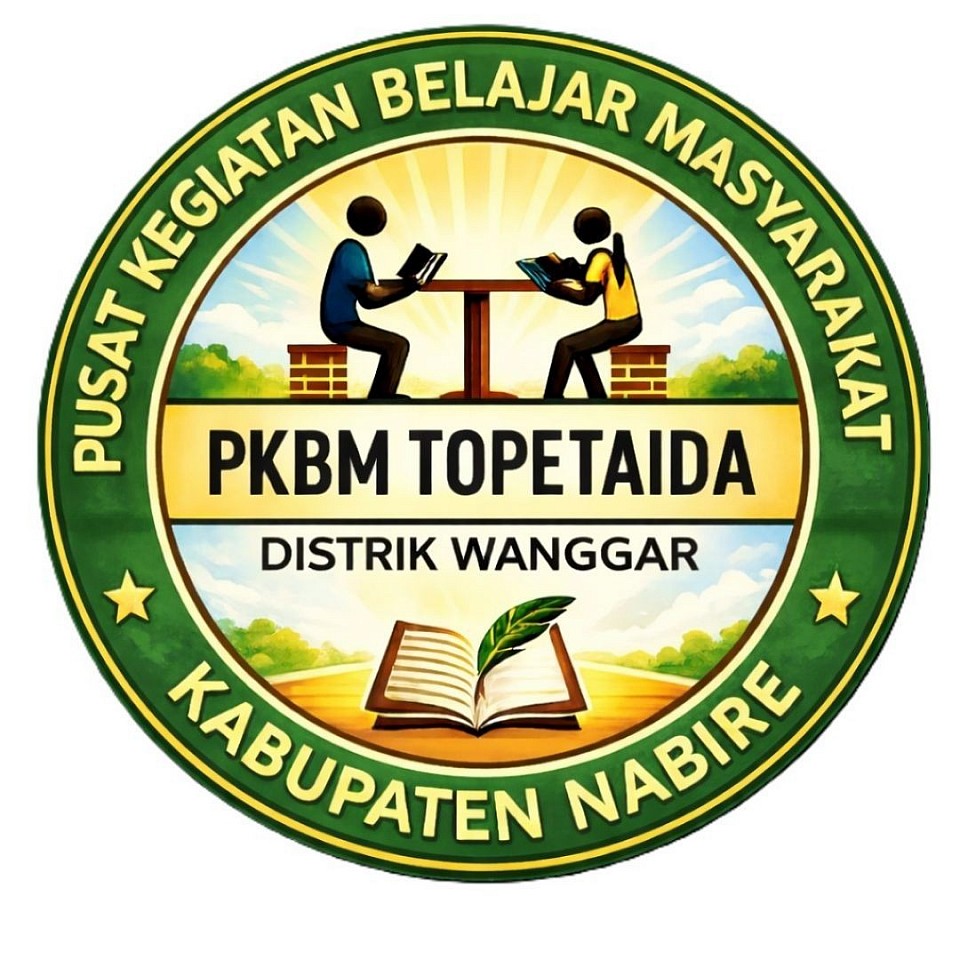 Foto Logo : Pusat Kegiatan Belajar Masyarakat (PKBM) Kec. Wanggar, Kab. Nabire, Prov. Papua Tengah.
